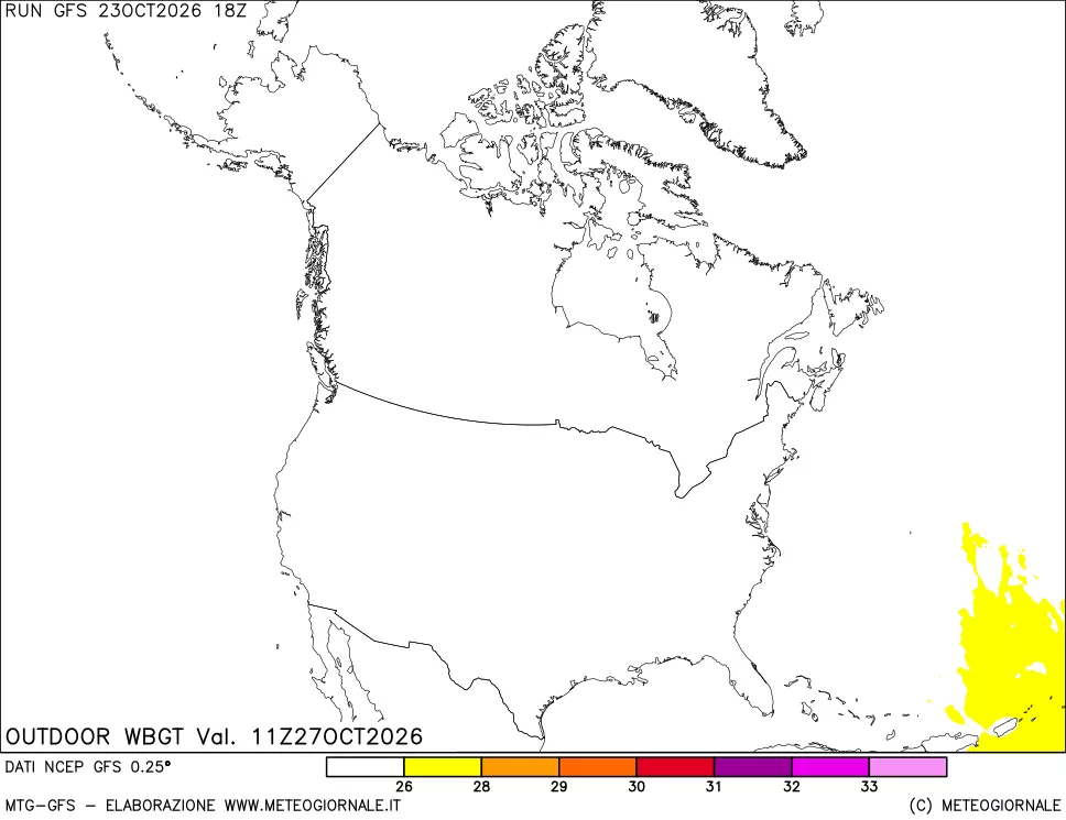 mappa Outdoor Wet Bulb Globe Temperature