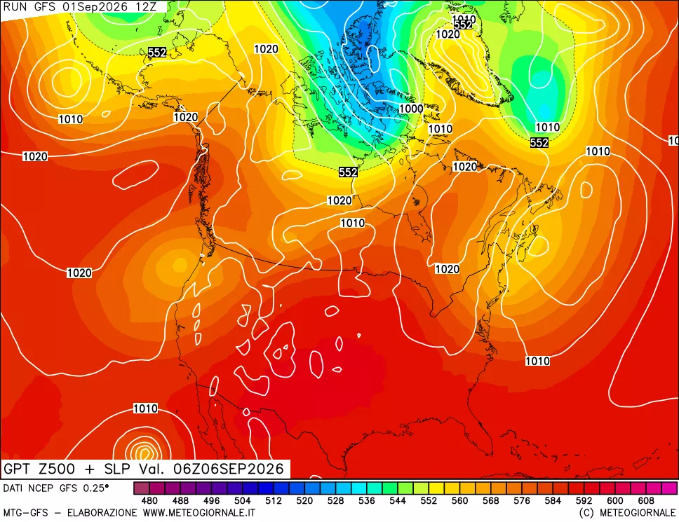 mappa 500 hPa GPT + Press SLM