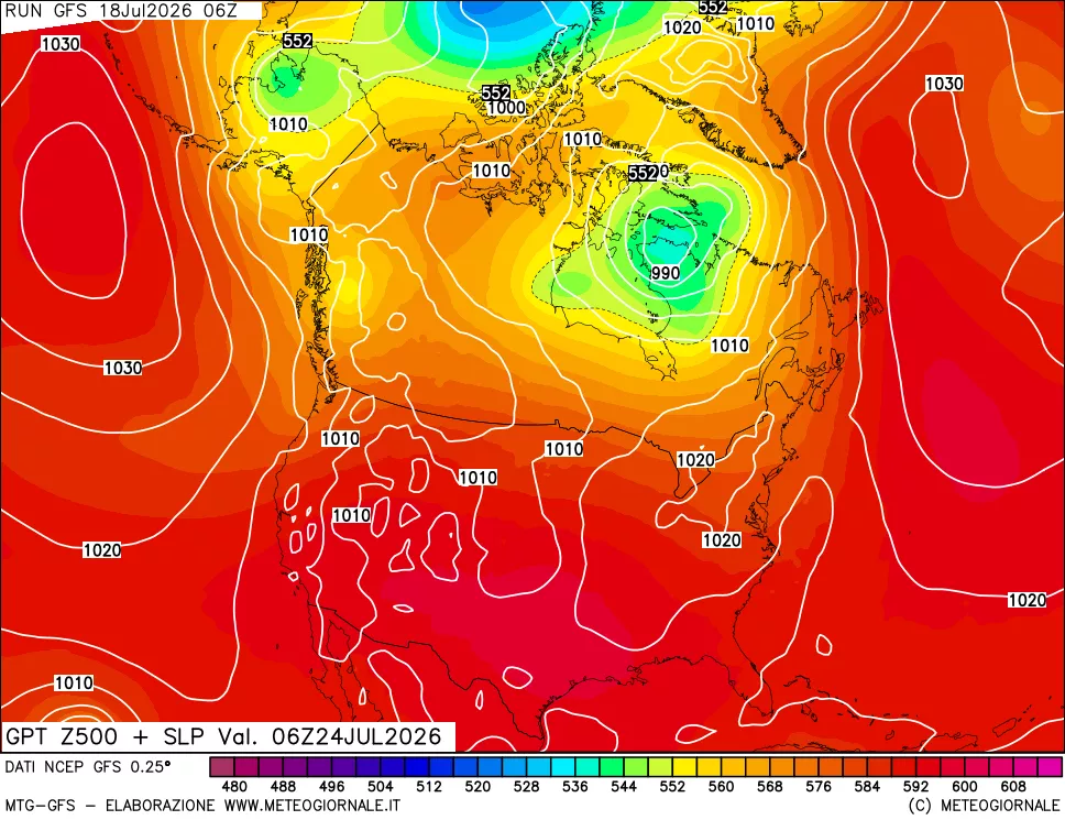 mappa 500 hPa GPT + Press SLM