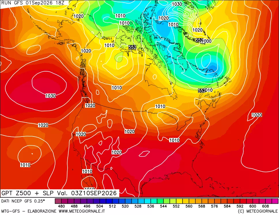mappa 500 hPa GPT + Press SLM
