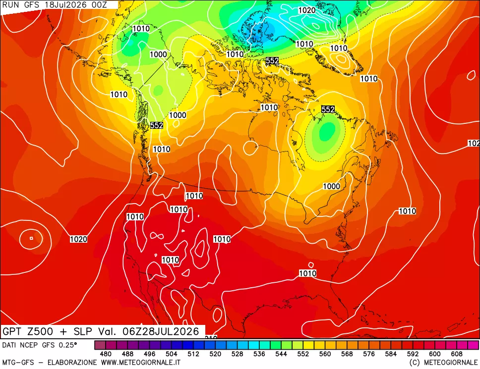 mappa 500 hPa GPT + Press SLM
