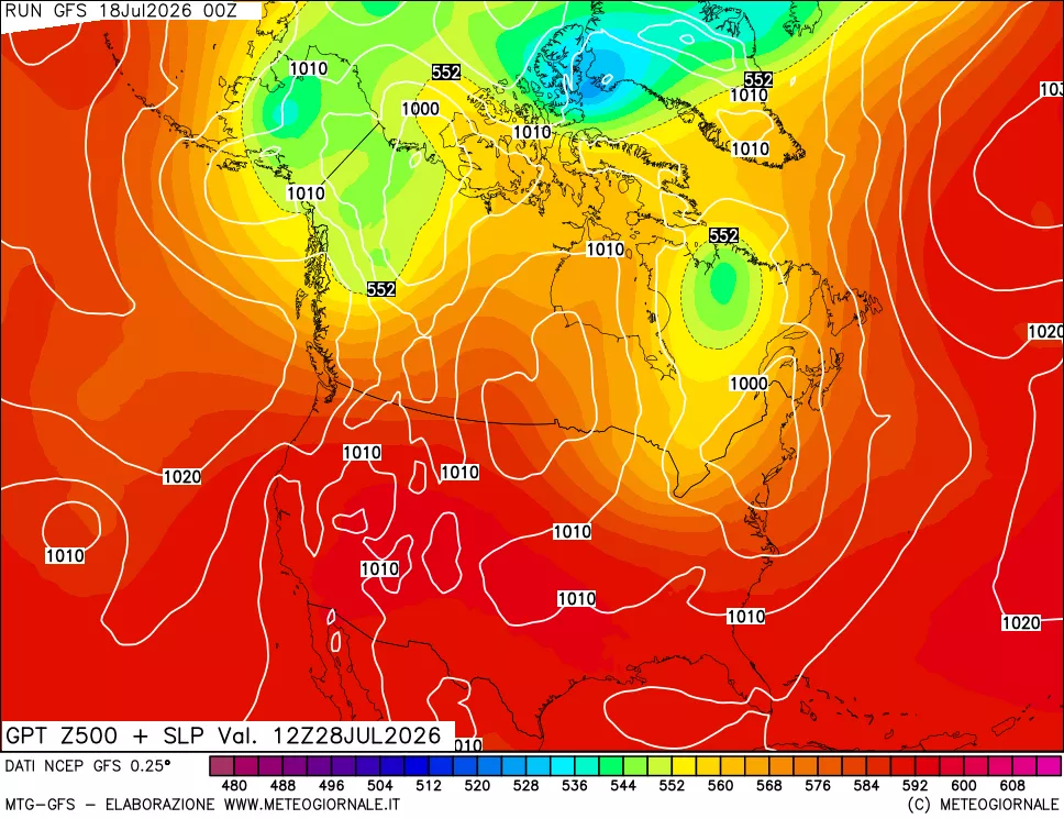 mappa 500 hPa GPT + Press SLM