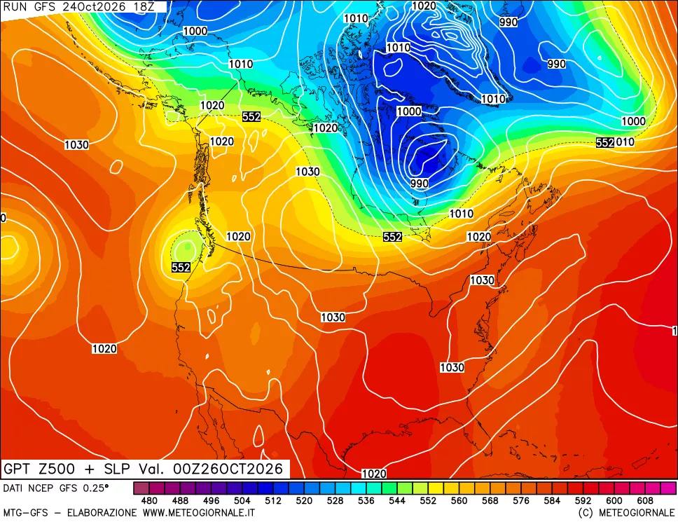 mappa 500 hPa GPT + Press SLM