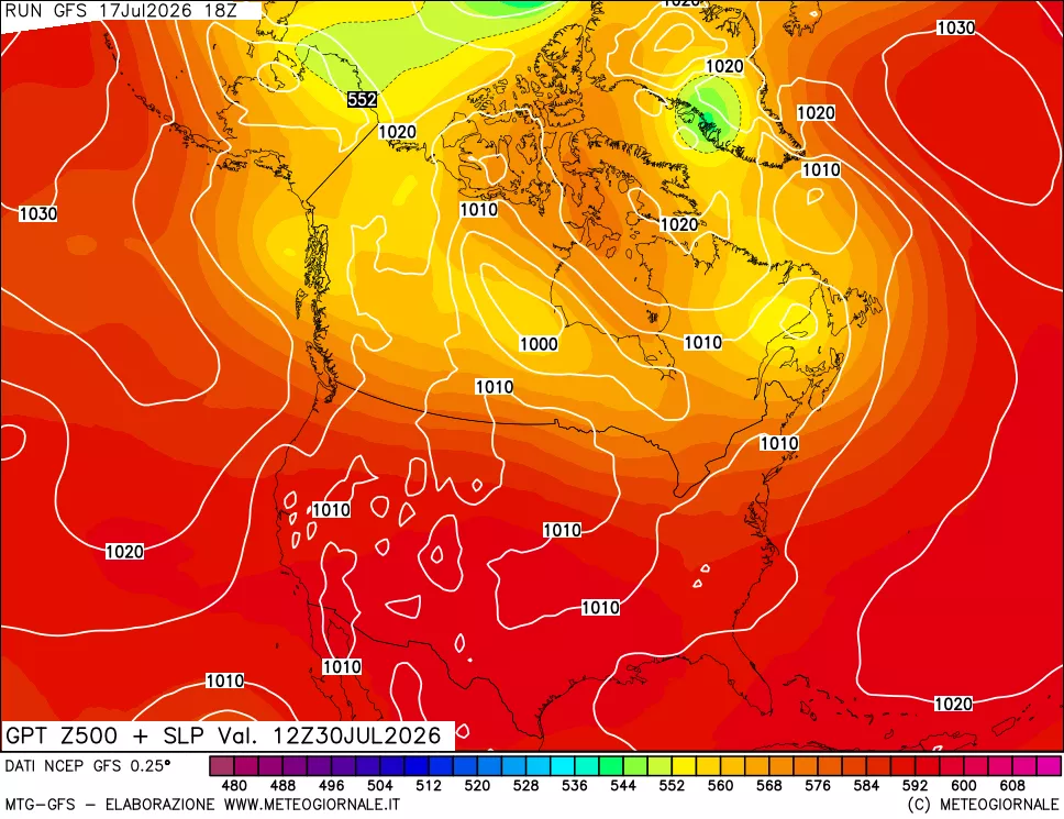 mappa 500 hPa GPT + Press SLM