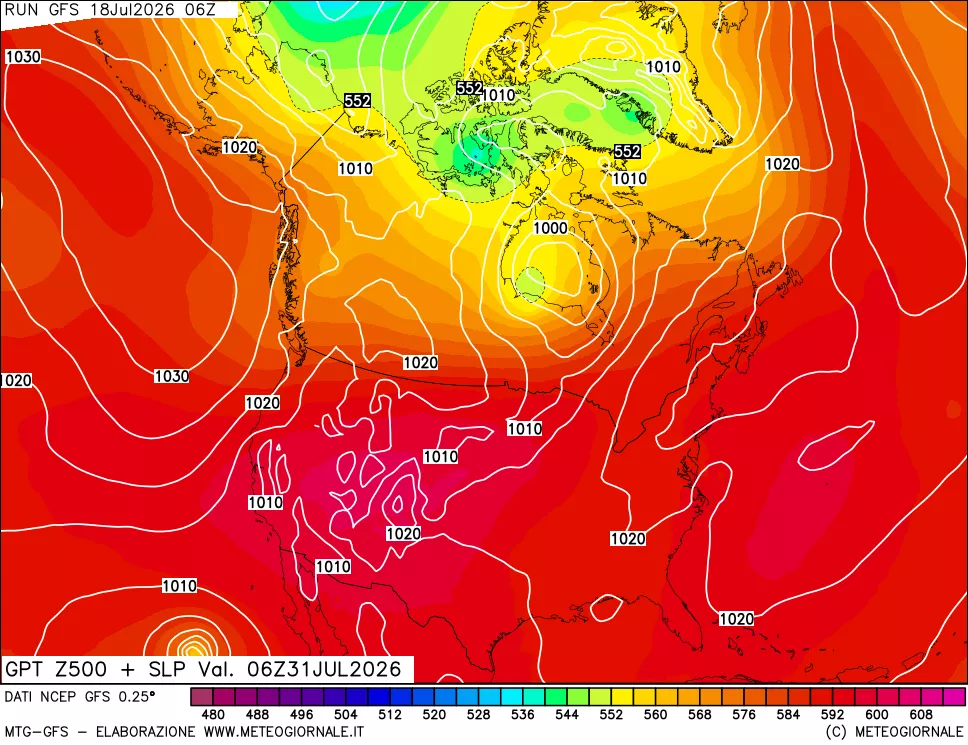 mappa 500 hPa GPT + Press SLM