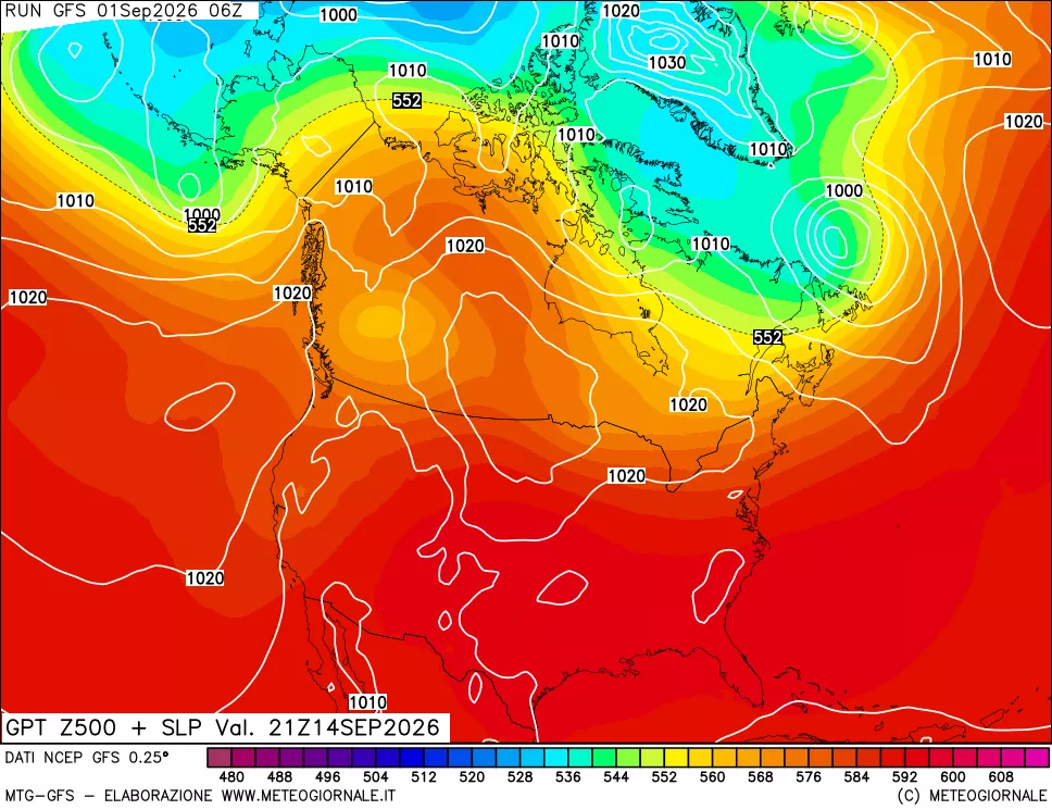 mappa 500 hPa GPT + Press SLM