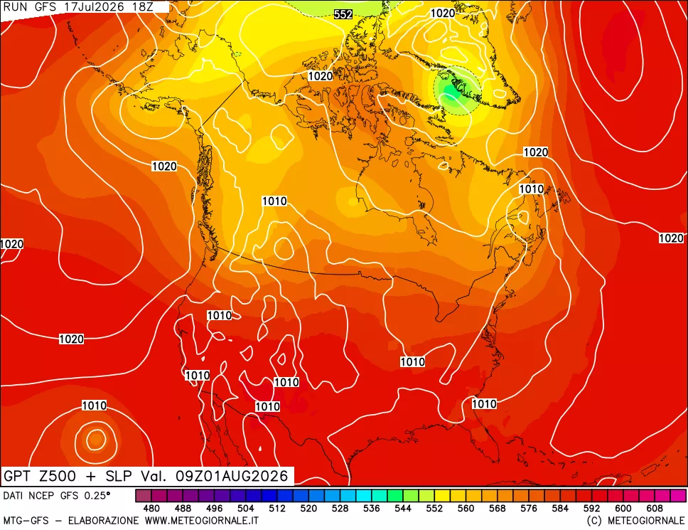 mappa 500 hPa GPT + Press SLM