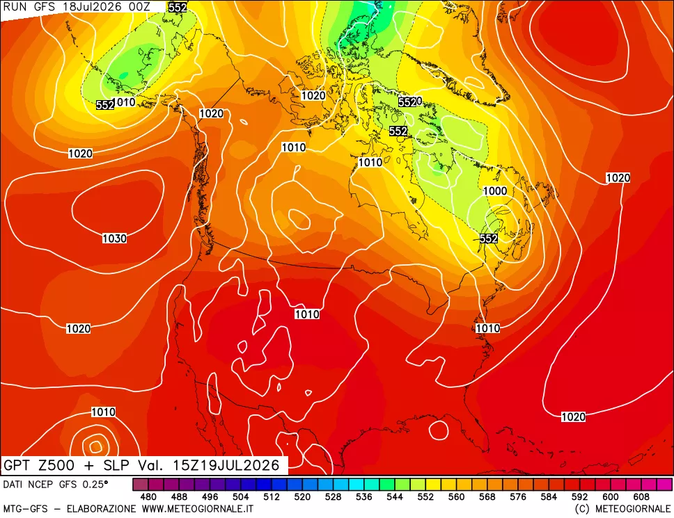 mappa 500 hPa GPT + Press SLM