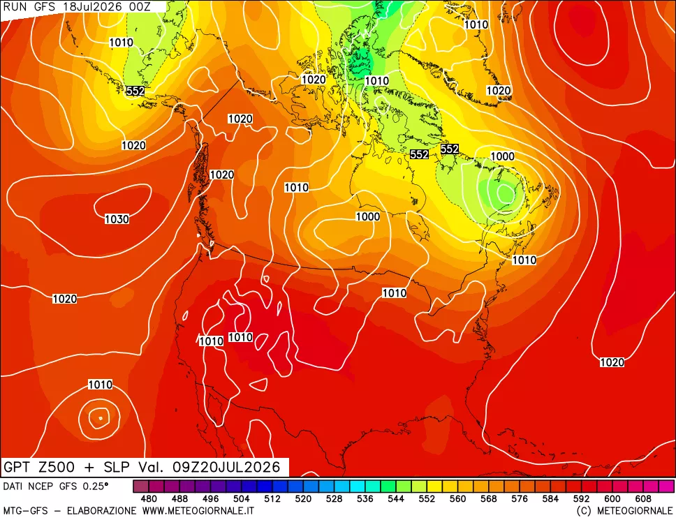 mappa 500 hPa GPT + Press SLM