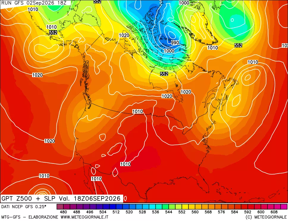mappa 500 hPa GPT + Press SLM