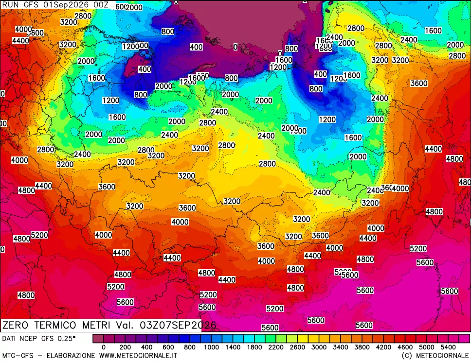 mappa Quota Zero Termico