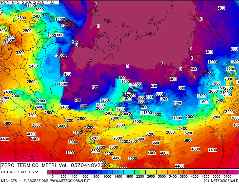 mappa Quota Zero Termico