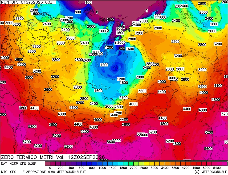 mappa Quota Zero Termico