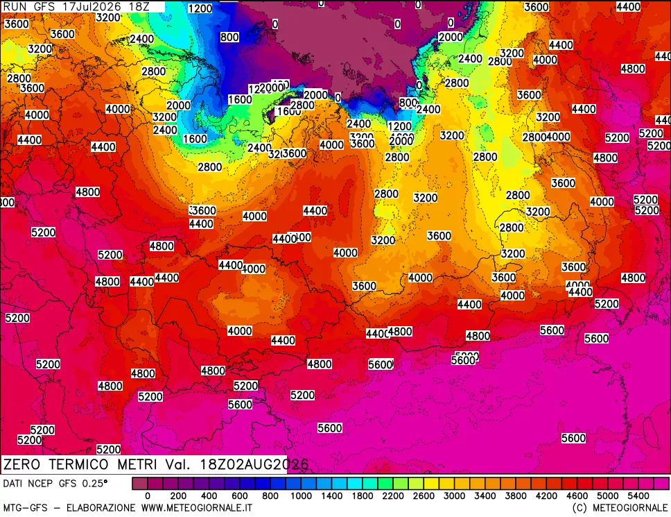 mappa Quota Zero Termico