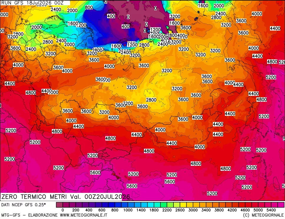 mappa Quota Zero Termico