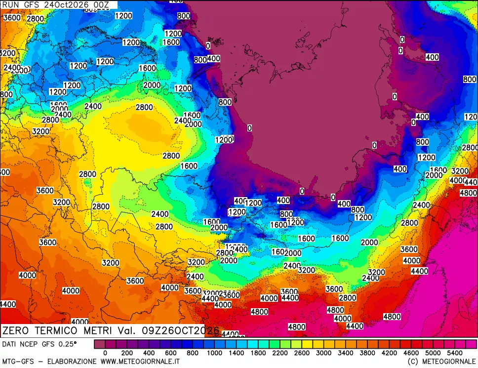 mappa Quota Zero Termico