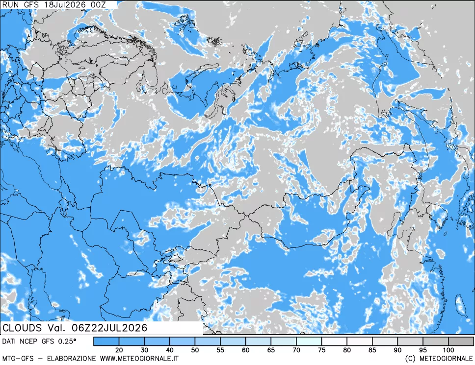 mappa Nuvolosità totale