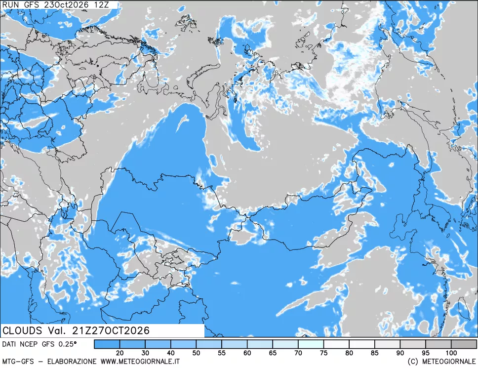 mappa Nuvolosità totale