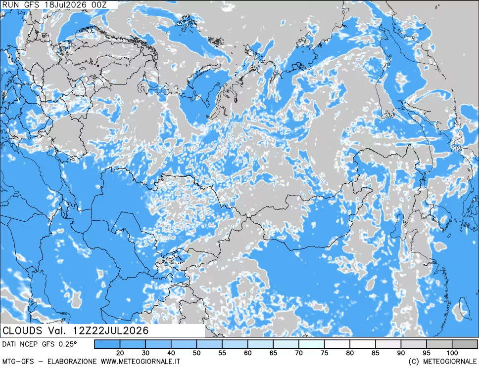 mappa Nuvolosità totale