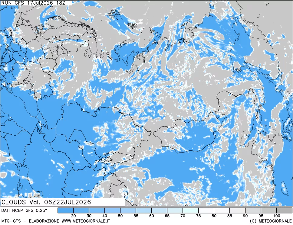 mappa Nuvolosità totale