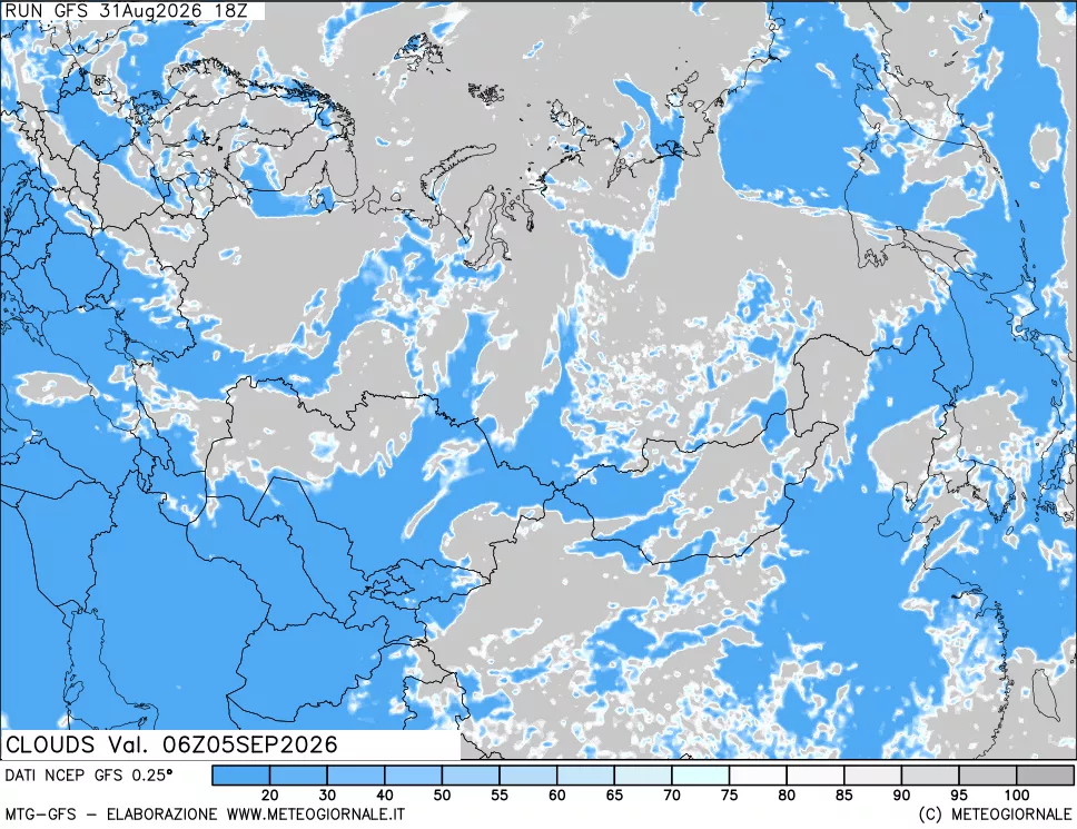 mappa Nuvolosità totale