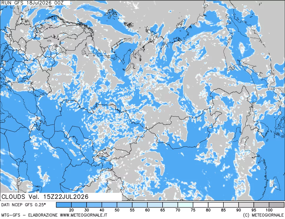 mappa Nuvolosità totale