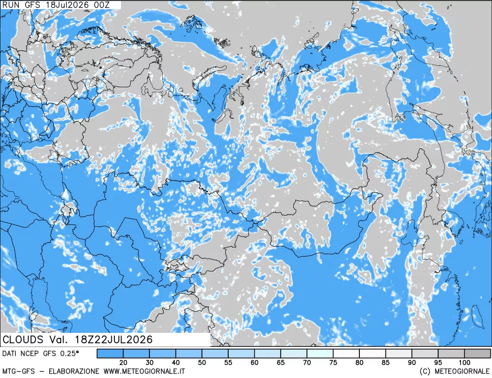 mappa Nuvolosità totale