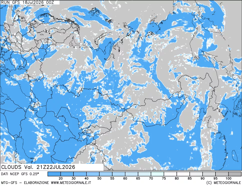 mappa Nuvolosità totale