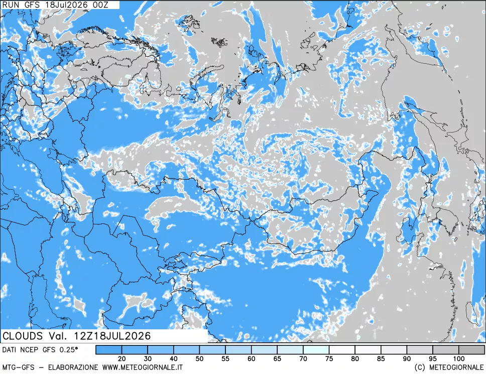 mappa Nuvolosità totale