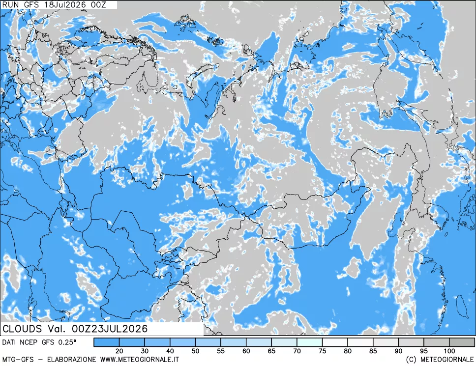 mappa Nuvolosità totale
