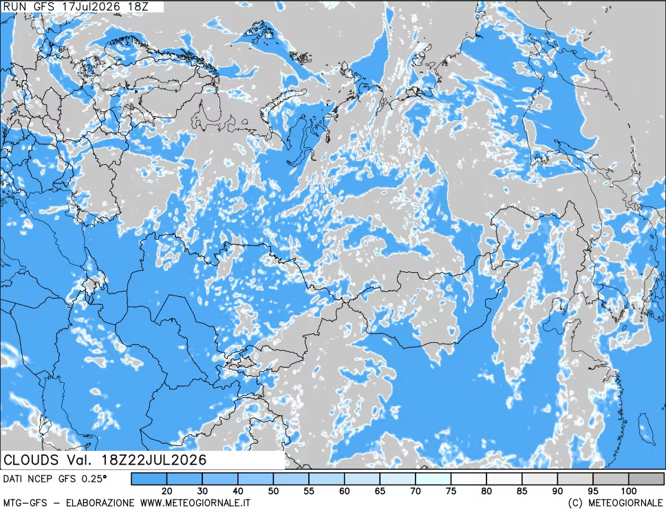 mappa Nuvolosità totale