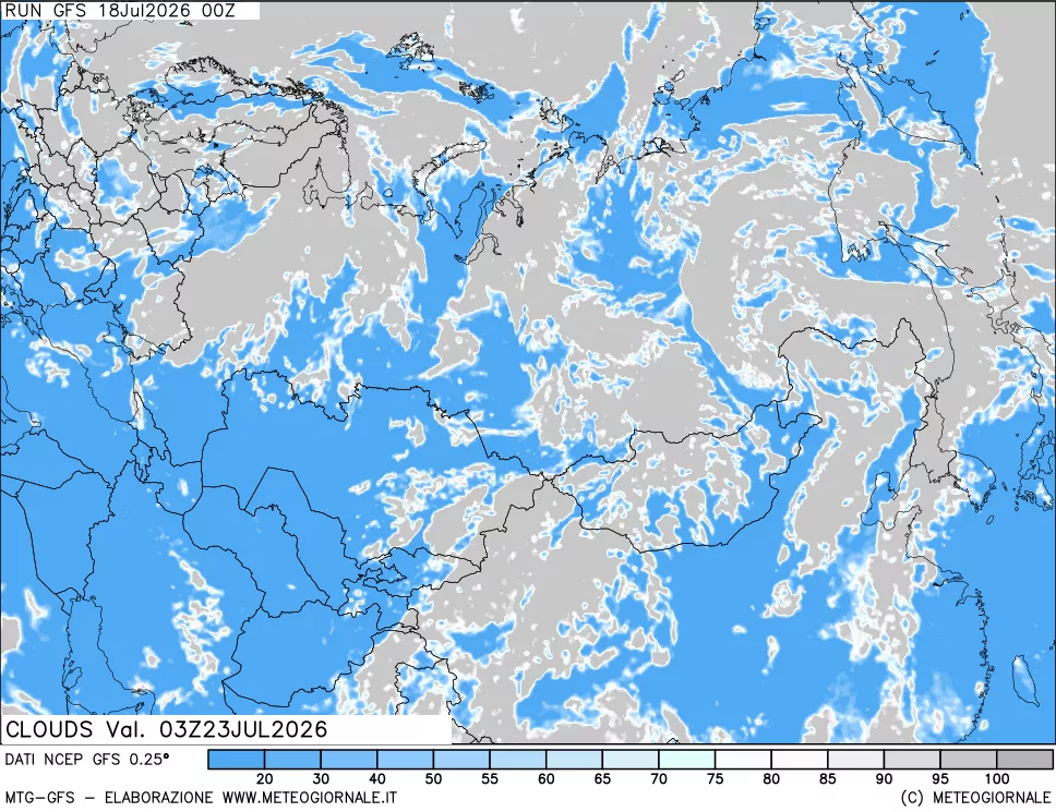 mappa Nuvolosità totale