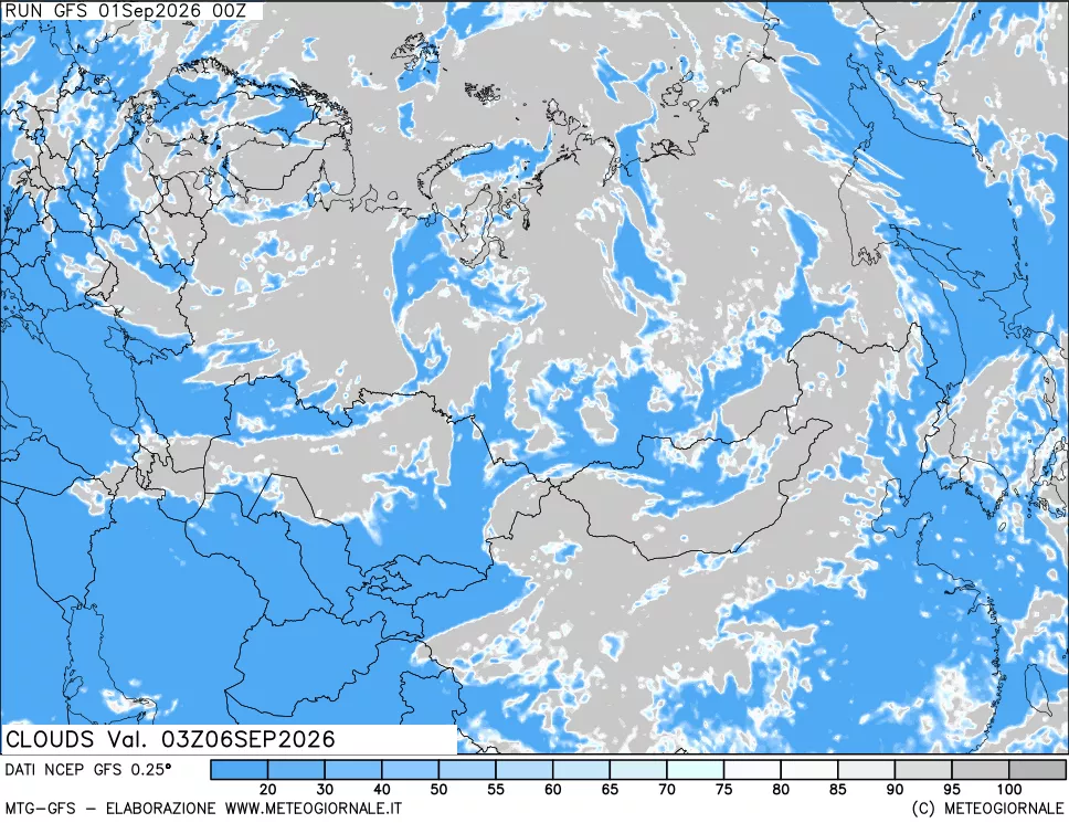 mappa Nuvolosità totale
