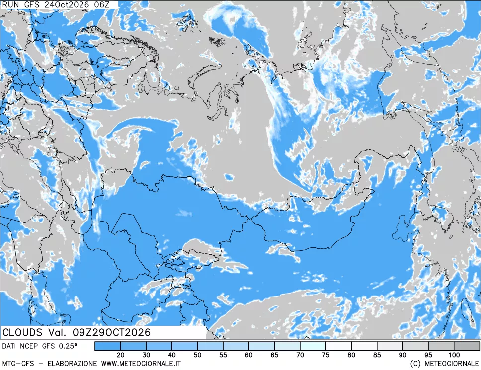 mappa Nuvolosità totale