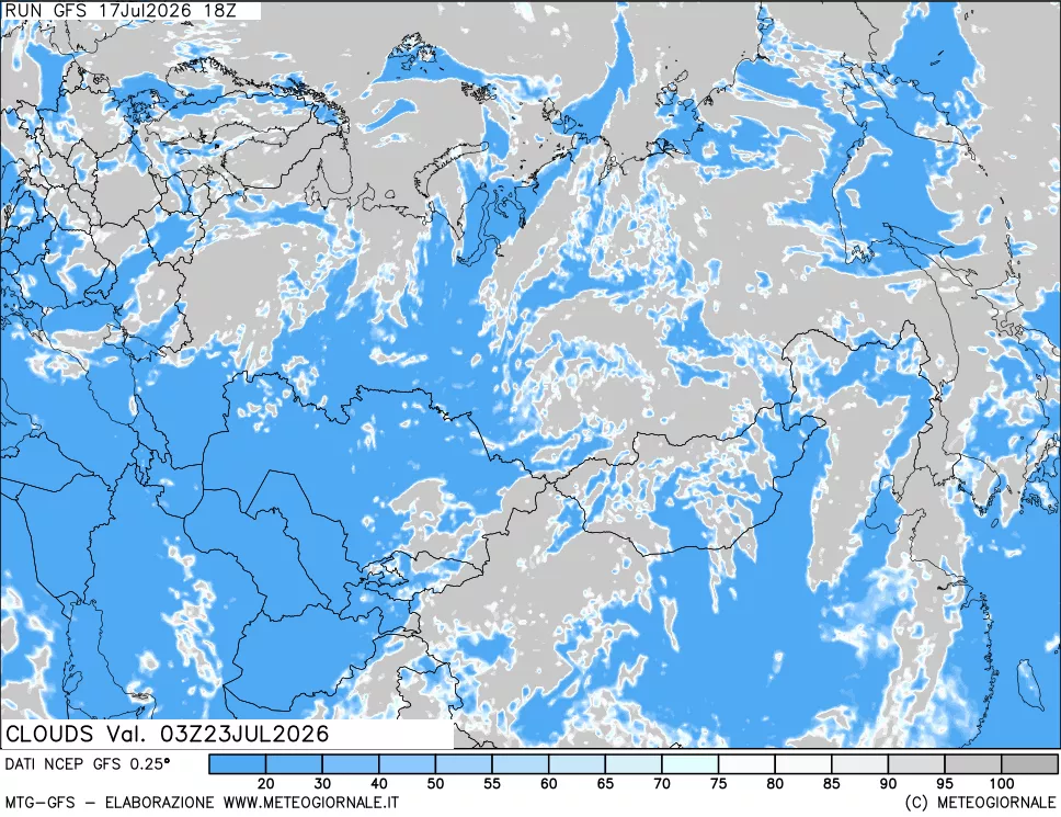 mappa Nuvolosità totale