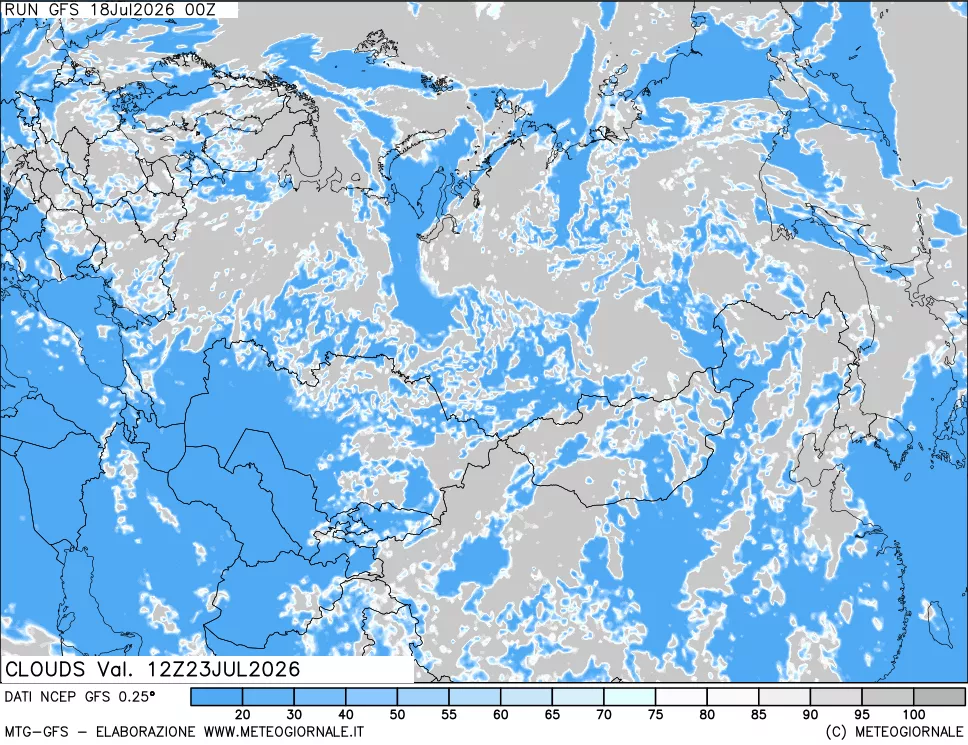 mappa Nuvolosità totale