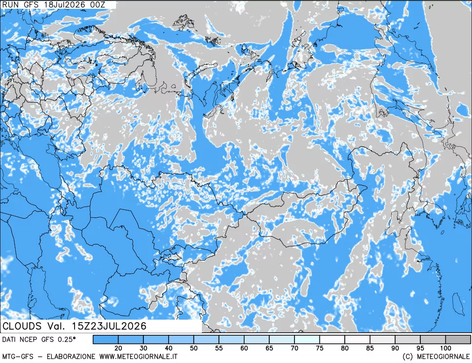mappa Nuvolosità totale