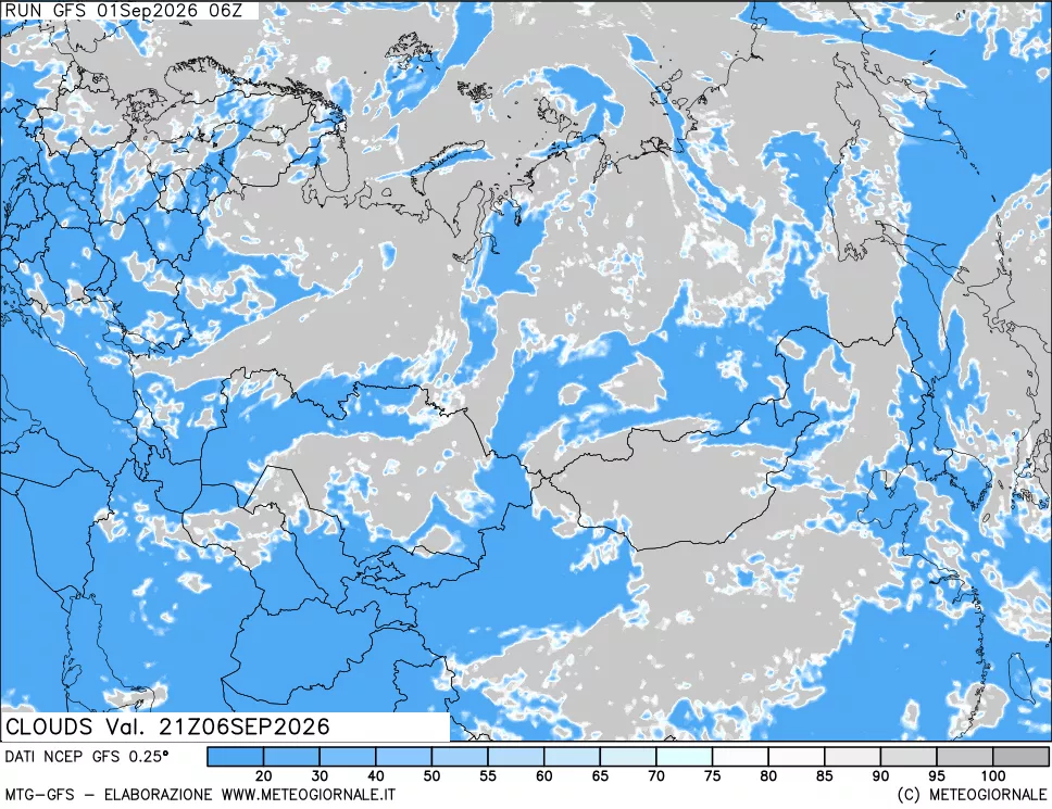 mappa Nuvolosità totale