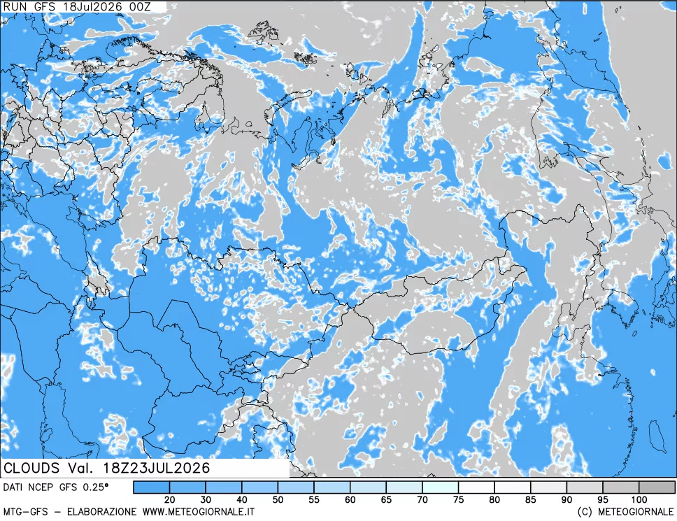 mappa Nuvolosità totale