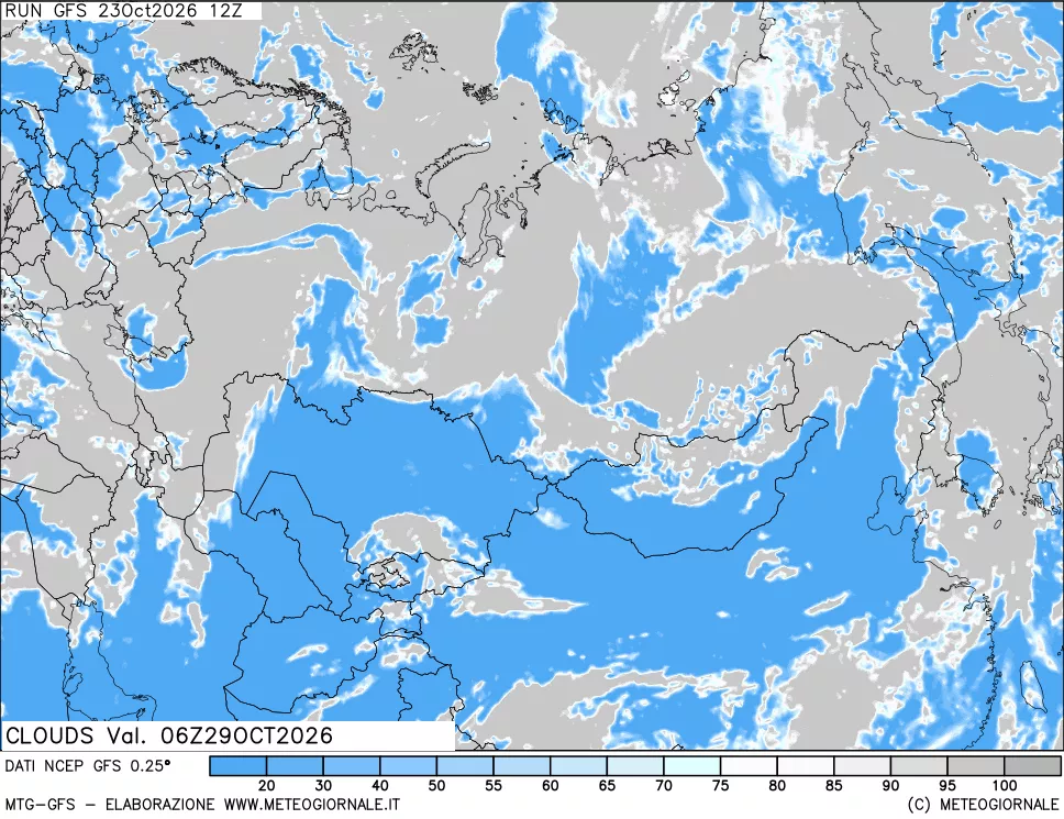 mappa Nuvolosità totale