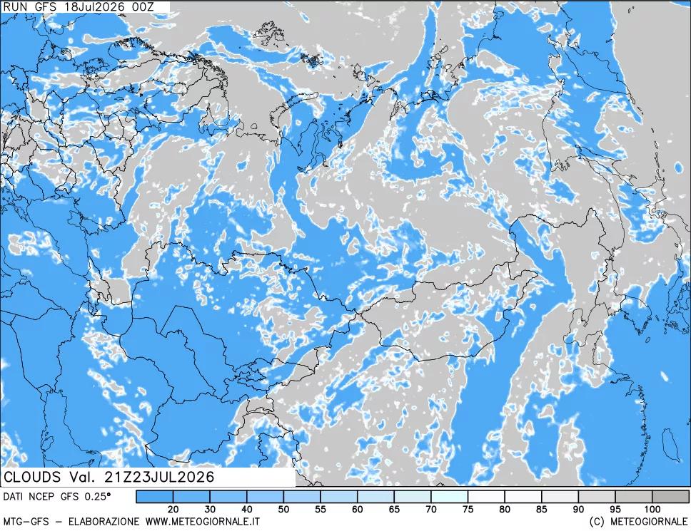 mappa Nuvolosità totale