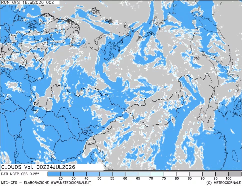 mappa Nuvolosità totale