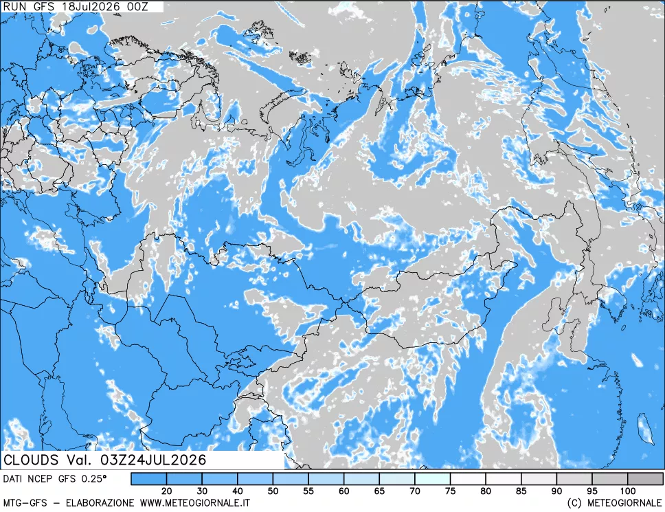 mappa Nuvolosità totale