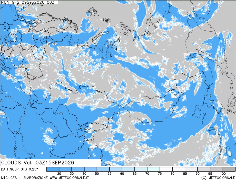 mappa Nuvolosità totale