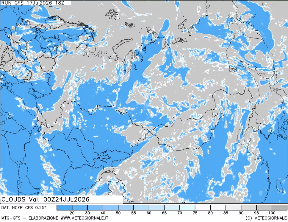 mappa Nuvolosità totale