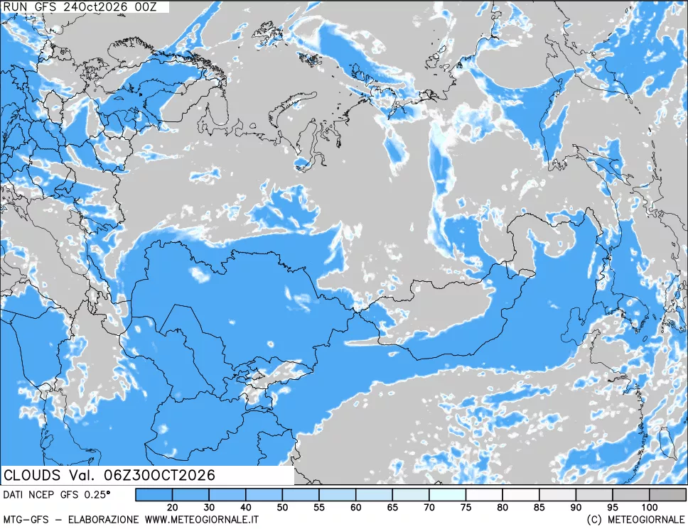 mappa Nuvolosità totale