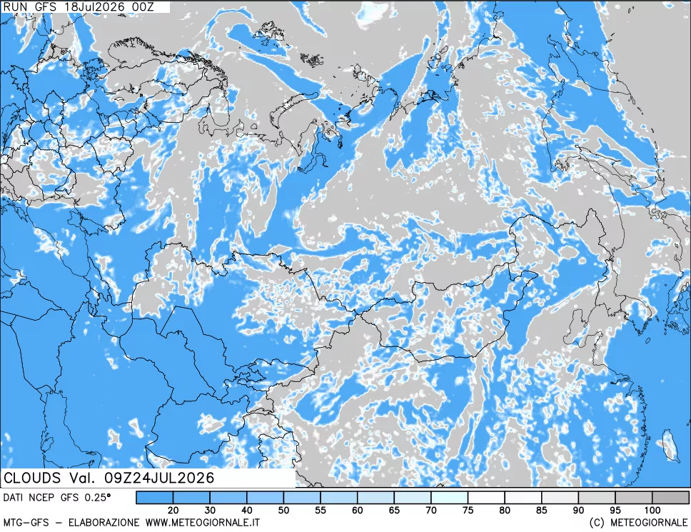 mappa Nuvolosità totale