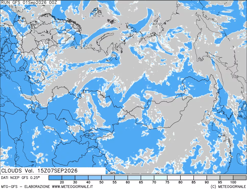 mappa Nuvolosità totale