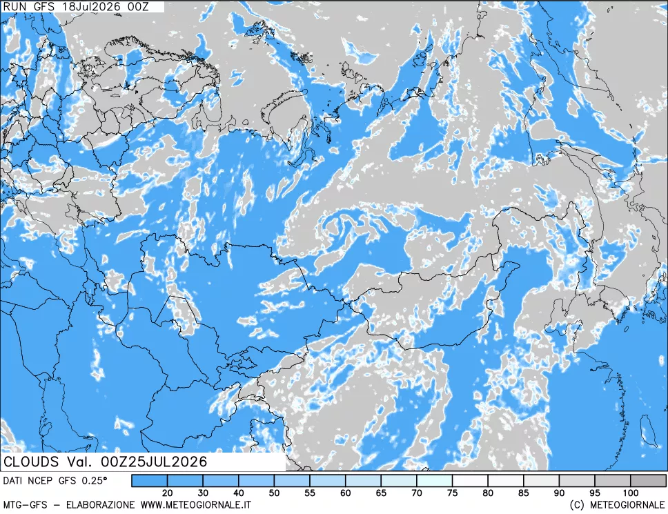 mappa Nuvolosità totale