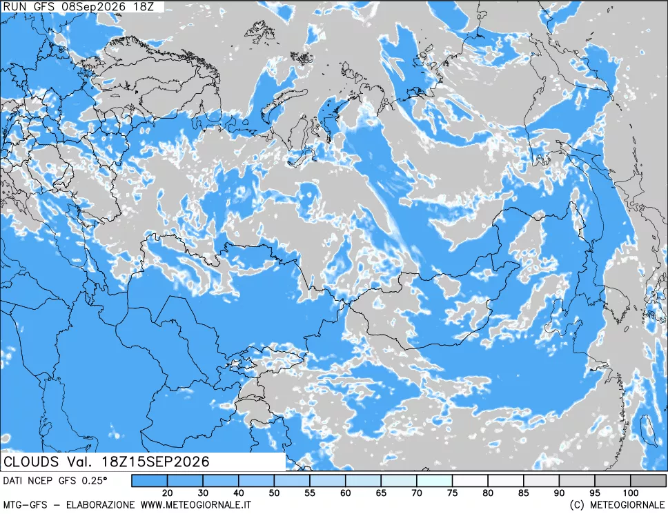 mappa Nuvolosità totale